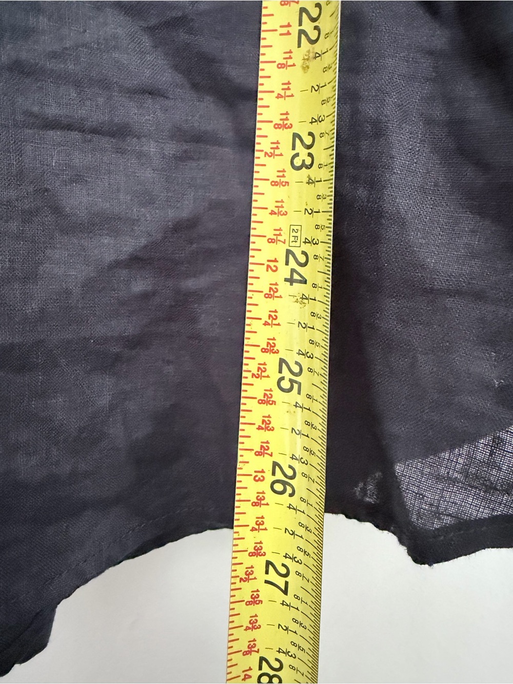 GAP Black Linen popover shirt Blouse long sleeve M - Picture 6 of 6